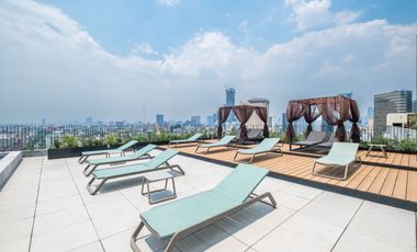 LOFT A DOS CUADRAS DE REFORMA POR EL CABALLITO VIVE COMO EN UN HOTEL