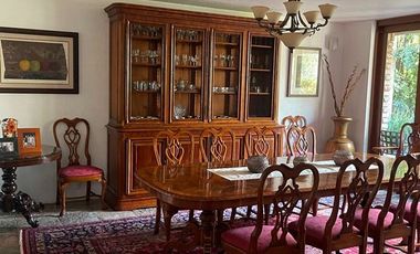 RENTA MAGNÍFICA CASA ESTILO MEXICANO CONTEMPORÁNEO EN HACIENDA SANTA FE