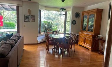 RENTA MAGNÍFICA CASA ESTILO MEXICANO CONTEMPORÁNEO EN HACIENDA SANTA FE