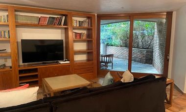 RENTA MAGNÍFICA CASA ESTILO MEXICANO CONTEMPORÁNEO EN HACIENDA SANTA FE
