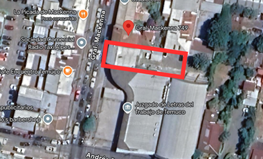 Propiedad Terreno de 540 M2 en Pleno Centro de Temuco