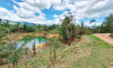 Hermoso lote en venta con represa en Tierra Prometida Guatapé