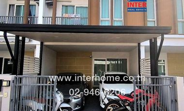 2-storey townhouse, 22 sq m, Suetrong Cozy Village, Phase 3, Soi 7, Kanchanaphisek Road, Rangsit-Nakhon Nayok Road, Thanyaburi, Pathum Thani