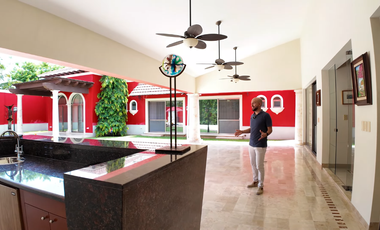 Residencia exclusiva de un nivel dentro de Mérida Yucatán