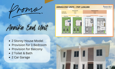 2 Bedroom House & Lot for Sale Near Clark Pampanga Sunnyvale 2 Tarlac
