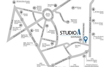 1 Bedroom for Rent In Katipunan Studio A near Ateneo
