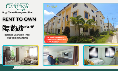 Rent to Own House & Lot in Rizal Casas Carlna Binangonan