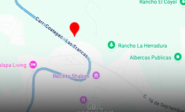 Terreno en Venta - Carretera Las Trancas, Coatepec - 150 m²