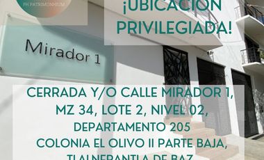 SE RENTA DEPARTAMENTO TLALNEPANTLA, EDO. DE MEX. NUEVO, EXCELENTES ACABADOS ZONA TLALNEPANTLA OLIVO II