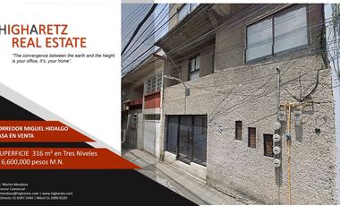 CASA EN VENTA MIGUEL HIDALGO