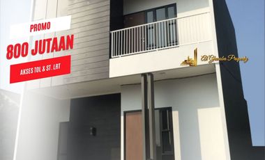 RUMAH CLUSTER MUSLIM BISA KPR SYARIAH DEKAT STASIUN LRT BEKASI TIMUR 800 JUTA-AN