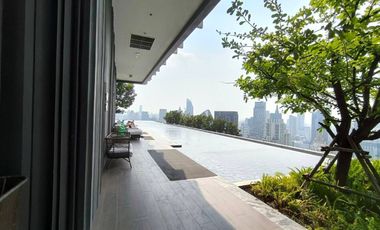 Condo for sale, Life One Wireless, fully furnished, ready to move in, 35 square meters, 1 bed plus, 39th floor