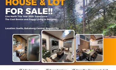 2 Bedrooms HOUSE WITH CAR GARAGE NEAR PINEWOODS GOLF (Suello, Baguio City)