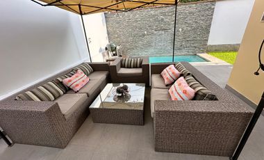 Venta de Casa en Condominio con piscina, terraza y jardín, en El Sol de La Molina, La Molina