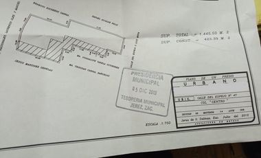 Terreno con Construcción en Venta en Jerez, Zacatecas