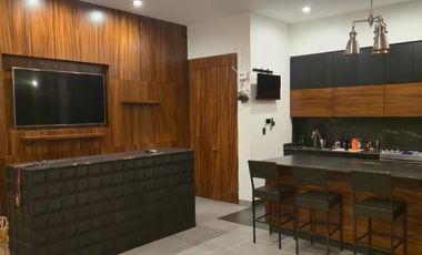 Venta de Loft con acabados Luxury, como parota, mármol, granito, cristal templado, laja con un diseño moderno, en el Fraccionamiento Lomas del Sur.