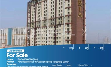 Apartemen Atria Residence Lt.19, Gading Serpong, Tangerang, Banten