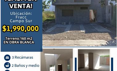 CASA EN VENTA CAMPO SUR TLAJOMULCO