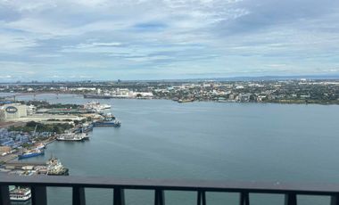 FOR RENT - FURNISHED 1BEDROOM WITH SEAVIEW BALCONY IN MANDANI BAY, MANDAUE CEBU. FRONT SEAVIEW UNIT.