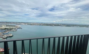 FOR RENT - FURNISHED 1BEDROOM WITH SEAVIEW BALCONY IN MANDANI BAY, MANDAUE CEBU. FRONT SEAVIEW UNIT.