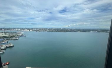 FOR RENT - FURNISHED 1BEDROOM WITH SEAVIEW BALCONY IN MANDANI BAY, MANDAUE CEBU. FRONT SEAVIEW UNIT.