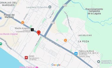 RENTA TERRENO COMERCIAL EN GRANJAS DEL MARQUES, ACAPULCO.
