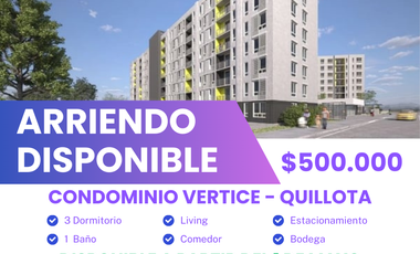SE ARRIENDA HERMOSO DEPARTAMENTO  EN QUILLOTA