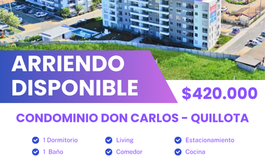 SE ARRIENDA DEPARTMENTO EN QUILLOTA