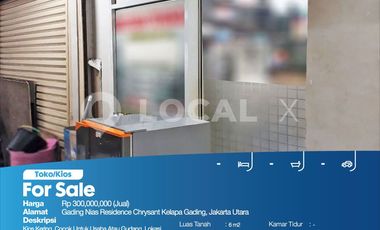 Toko/Kios Gading Nias Residence Chrysant Kelapa Gading, Jakarta Utara