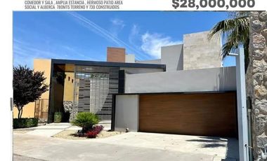 HERMOSA RESIDENCIA EN VENTA EN CAMPOS ELISEOS, SUPER EQUIPADA
