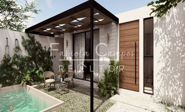 Casa de 2 recámaras en venta en Conkal zona norte de Mérida - PREVENTA diciembre 2027