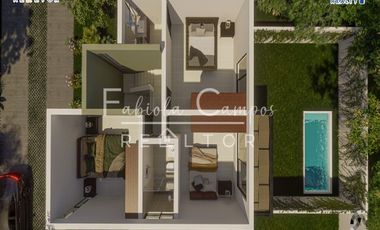 Casa de 4 recámaras en venta en Conkal zona norte de Mérida - PREVENTA diciembre 2027