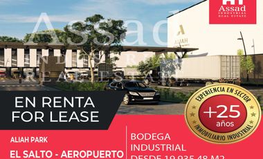 Renta de Bodega Industrial 19,935.48 m² | ALIAH INDUSTRIAL PARK | El Salto