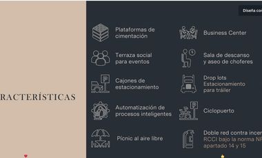 VENTA DE LOTES Y BODEGAS en Parque Industrial  Atlas Country cerca Aeropuerto