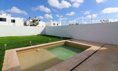 Privada Botanico Conkal Casa 3 Habitaciones Y Alberca En Renta