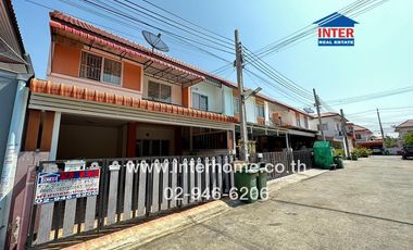 2-storey townhouse, 19.5 sq m, Chaiklong Village, Soi Kingkong, Soi 24, Theparak Road, Khlong Dan-Bang Phli Road, Bang Bo, Samut Prakan