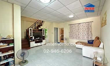 2-storey townhouse, 19.5 sq m, Chaiklong Village, Soi Kingkong, Soi 24, Theparak Road, Khlong Dan-Bang Phli Road, Bang Bo, Samut Prakan