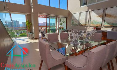 Departamento en venta con roof garden, jacuzzi y extraordinaria vista al mar.