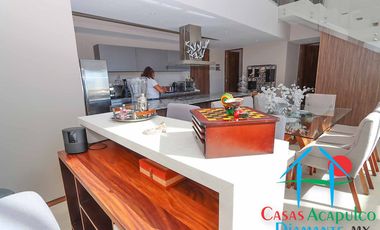 Departamento en venta con roof garden, jacuzzi y extraordinaria vista al mar.