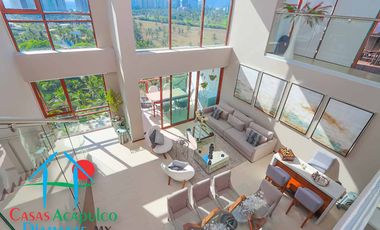 Departamento en venta con roof garden, jacuzzi y extraordinaria vista al mar.