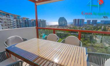 Departamento en venta con roof garden, jacuzzi y extraordinaria vista al mar.