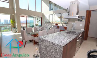 Departamento en venta con roof garden, jacuzzi y extraordinaria vista al mar.