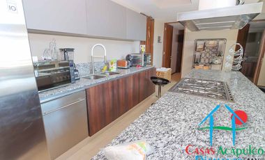 Departamento en venta con roof garden, jacuzzi y extraordinaria vista al mar.