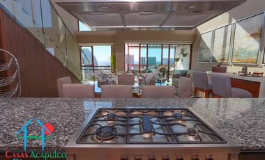 Departamento en venta con roof garden, jacuzzi y extraordinaria vista al mar.