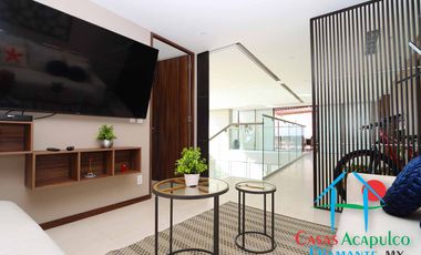 Departamento en venta con roof garden, jacuzzi y extraordinaria vista al mar.
