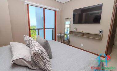 Departamento en venta con roof garden, jacuzzi y extraordinaria vista al mar.