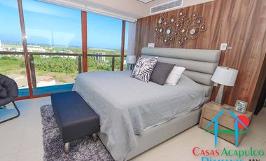 Departamento en venta con roof garden, jacuzzi y extraordinaria vista al mar.