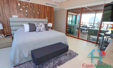 Departamento en venta con roof garden, jacuzzi y extraordinaria vista al mar.
