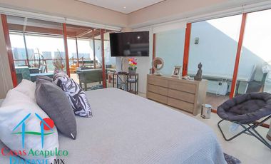 Departamento en venta con roof garden, jacuzzi y extraordinaria vista al mar.