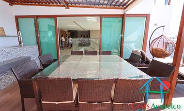 Departamento en venta con roof garden, jacuzzi y extraordinaria vista al mar.